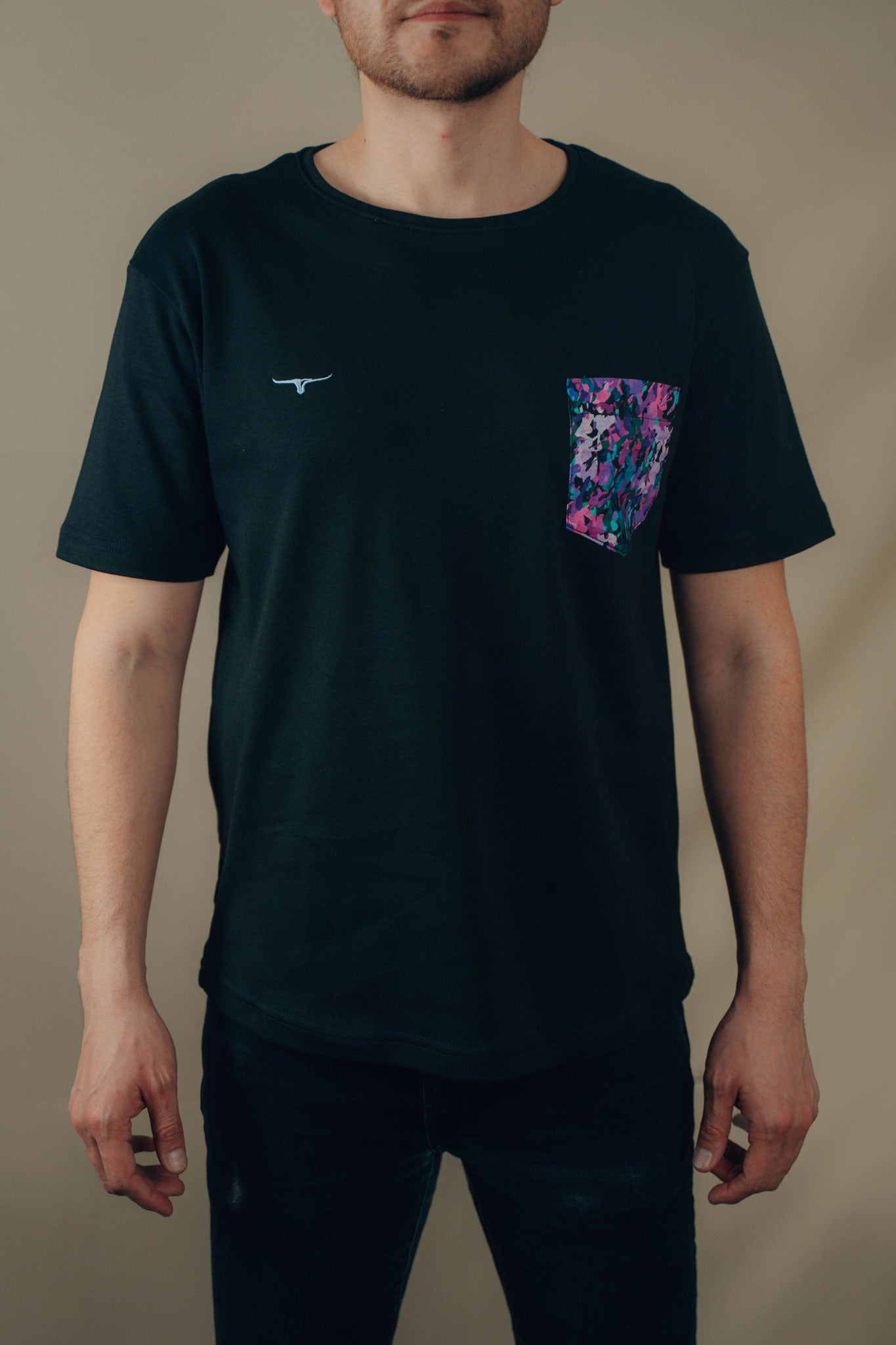 T - SHIRT ABSTRACT PURPLE