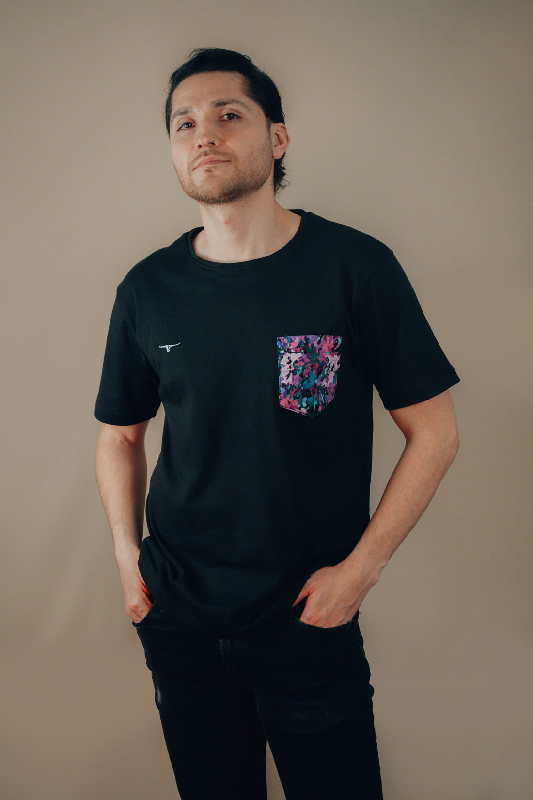 T - SHIRT ABSTRACT PURPLE