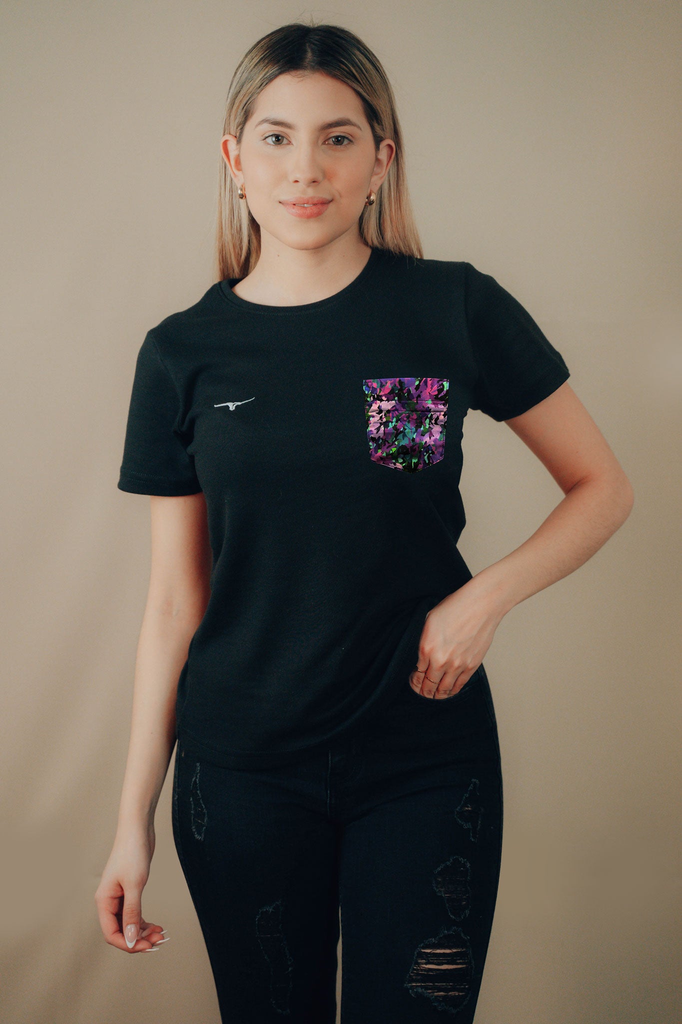 T-SHIRTS ABSTRACT PURPLE WOMEN