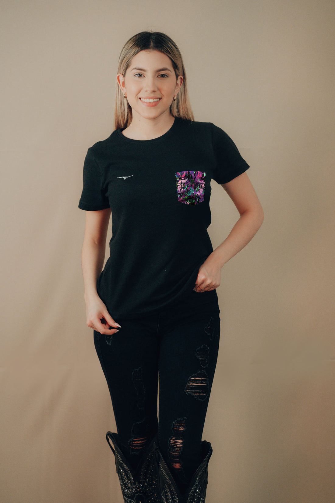 T-SHIRTS ABSTRACT PURPLE WOMEN