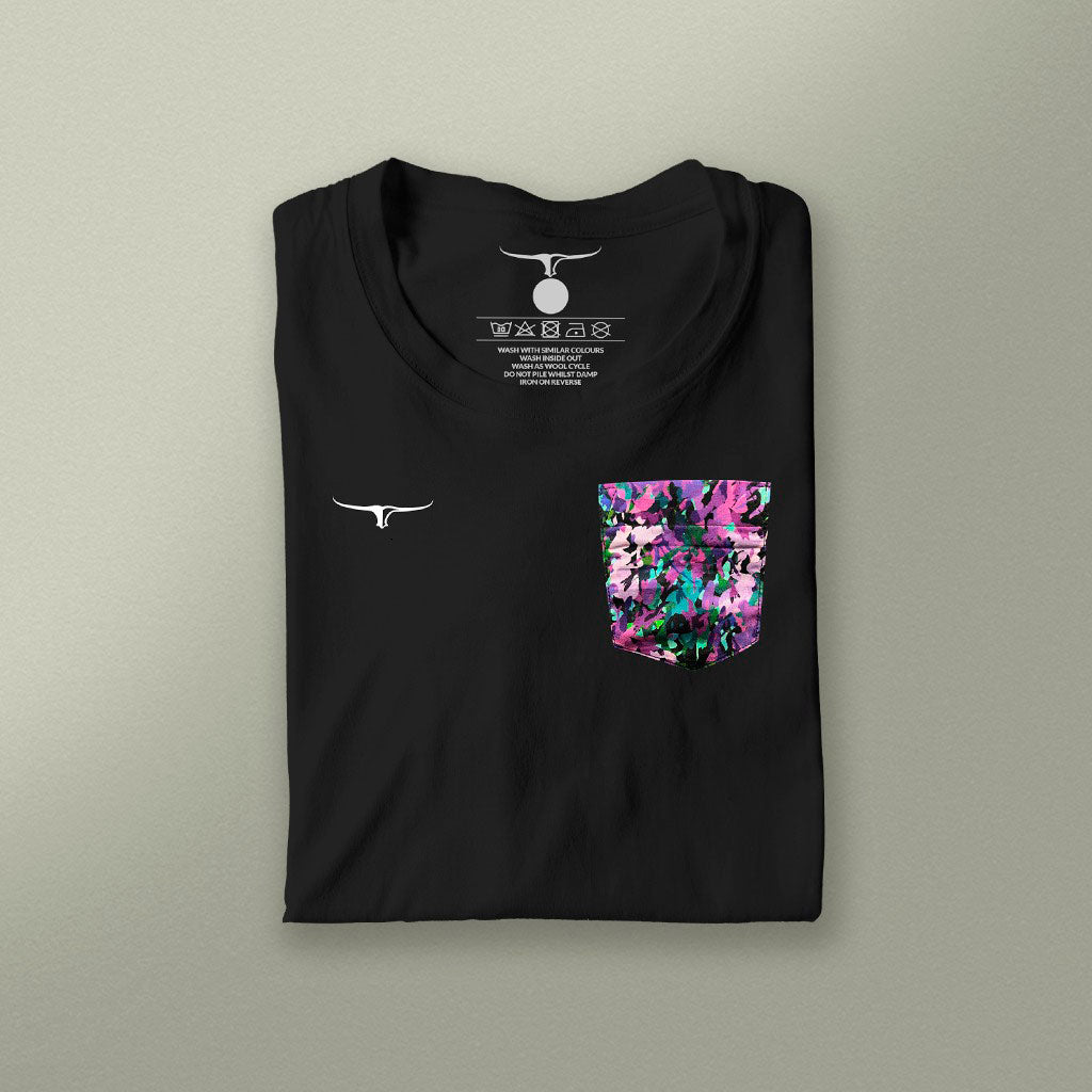 T - SHIRT ABSTRACT PURPLE