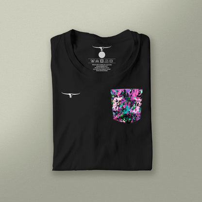 T - SHIRT ABSTRACT PURPLE