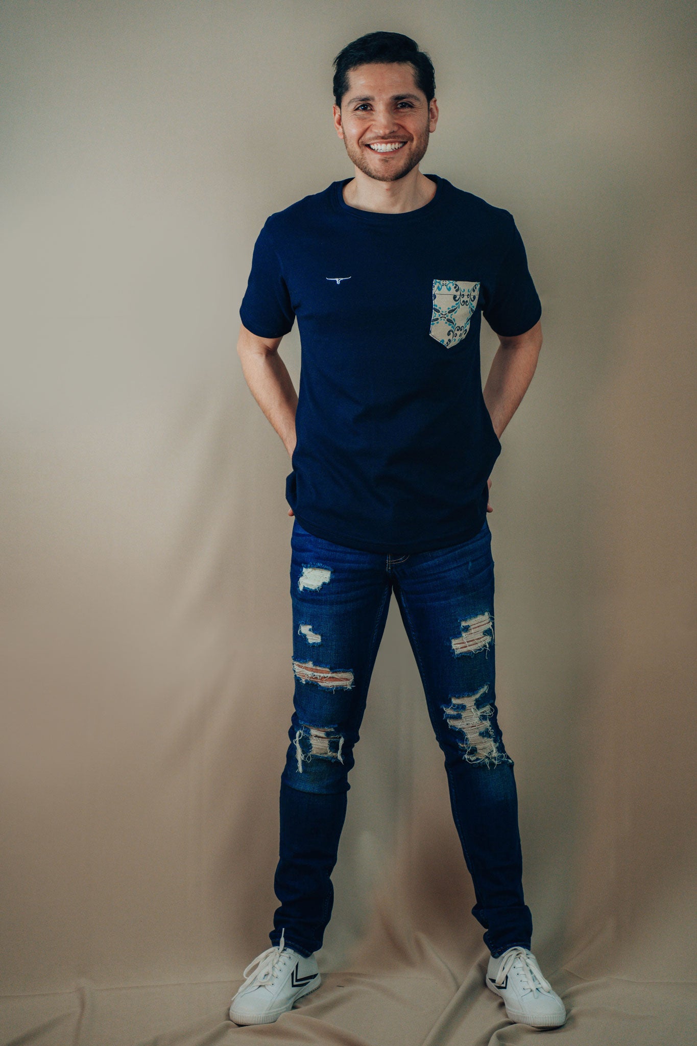 T- SHIRT BLUE VELVET
